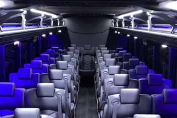 Lubbock Charter Bus Interior