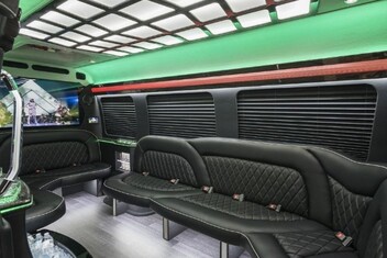 Lubbock Sprinter Party Bus Interior