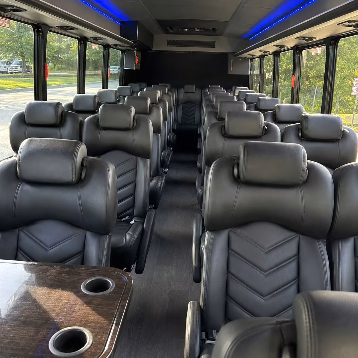 28 passenger minibus inside