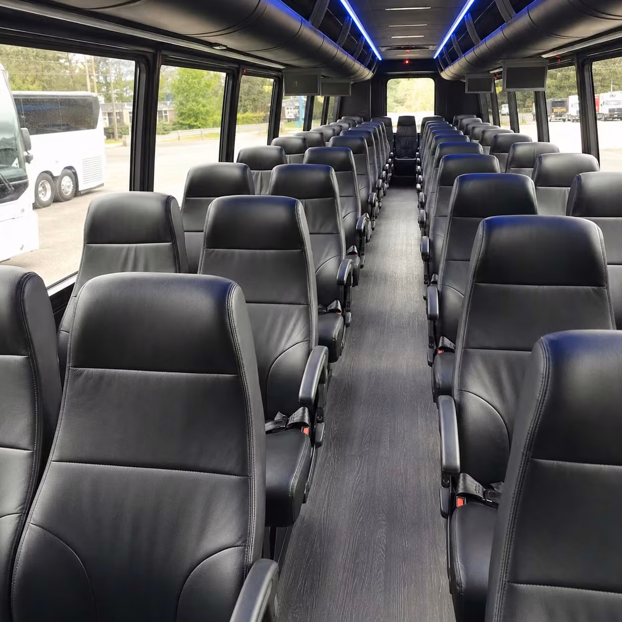 28 passenger minibus interior