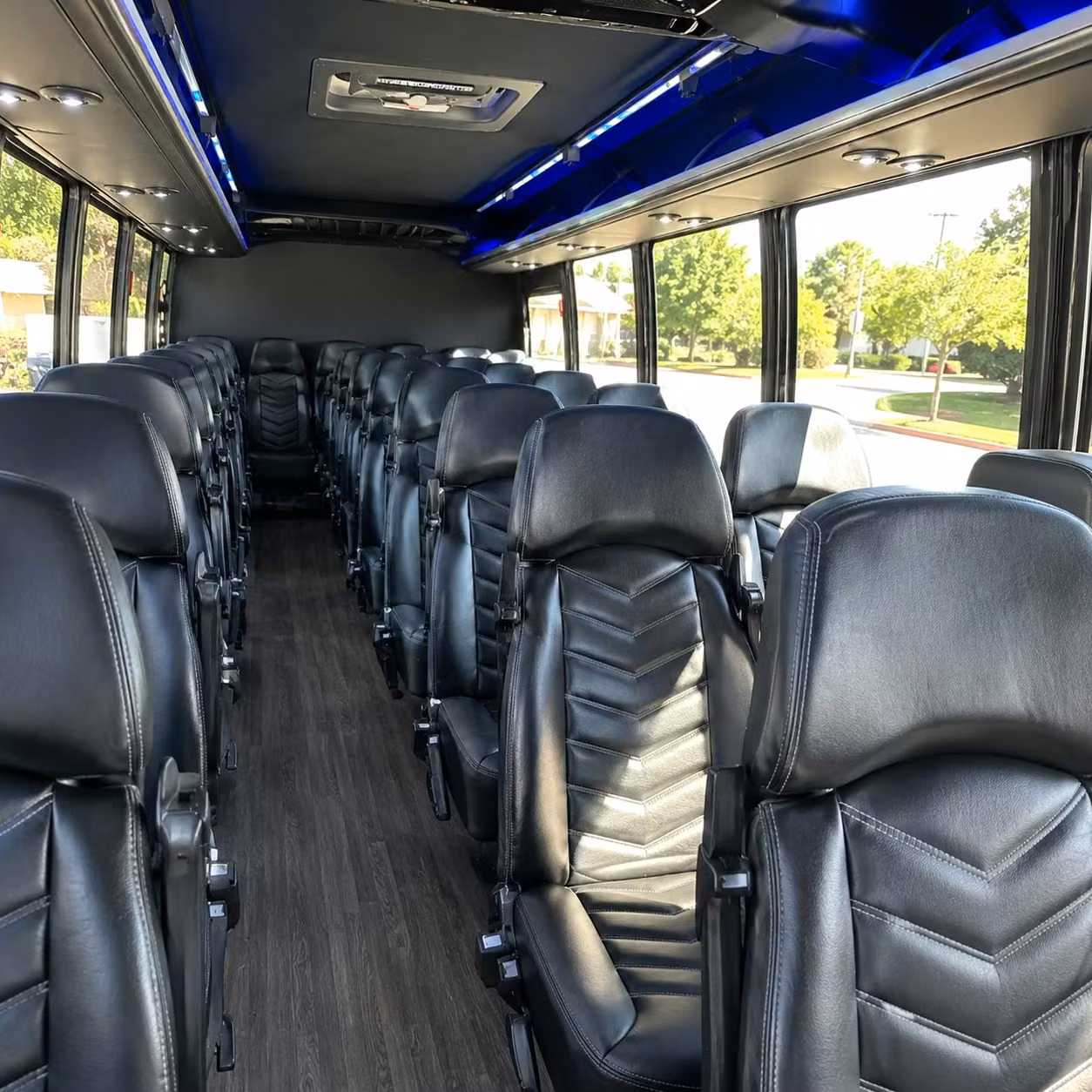 30 passenger minibus inside